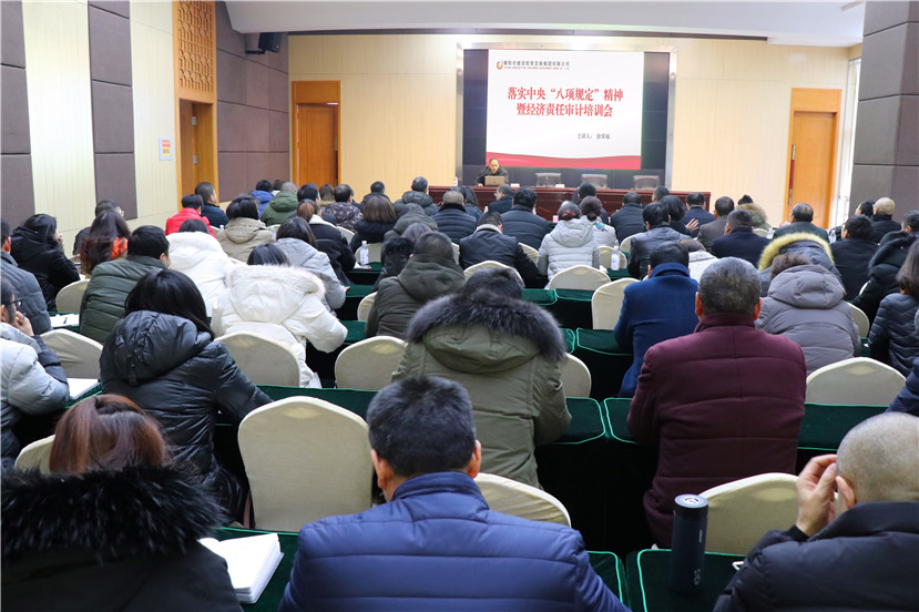集團開展落實中央“八項規定”精神暨經濟責任審計培訓