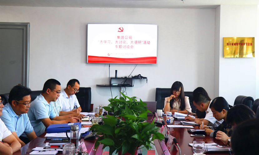 集團公司黨委組織召開“大學(xué)習(xí)、大討論、大調(diào)研”專題討論會