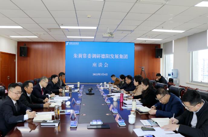 朱莉常委調研德陽發展集團